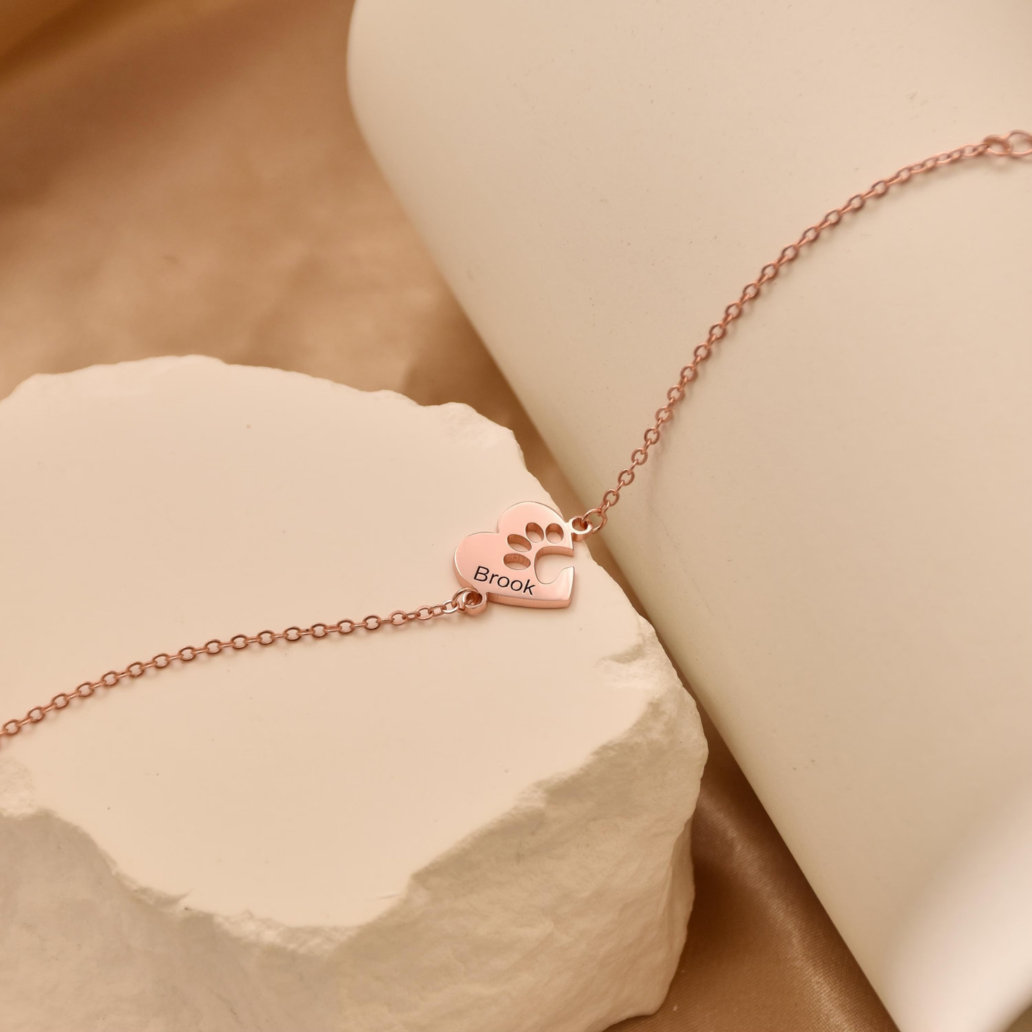 Gepersonaliseerde Pootafdruk Naam Armband