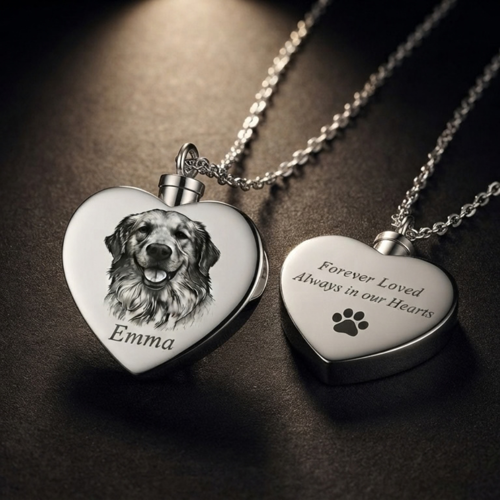 Gepersonaliseerde Huisdier Foto Urn Ketting