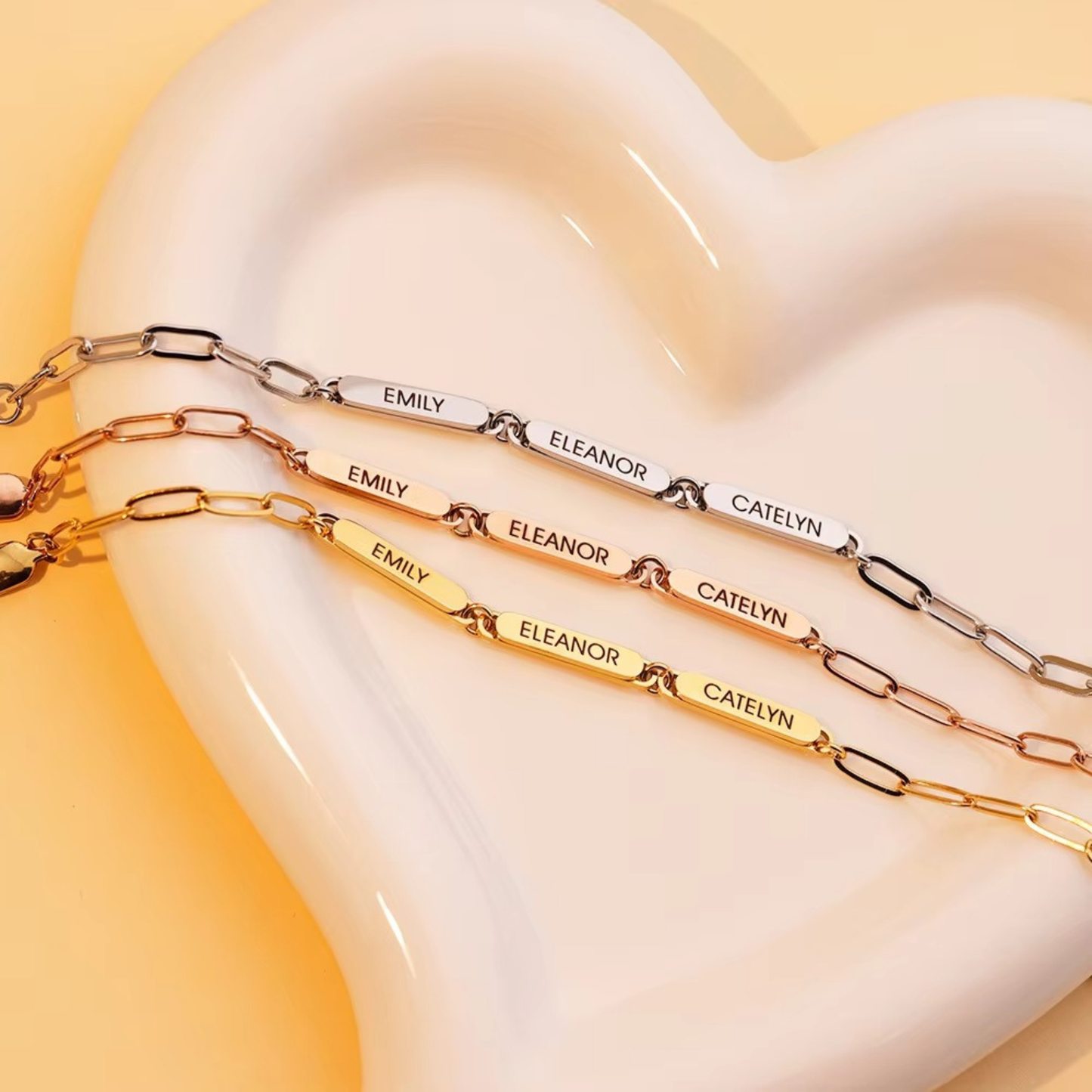 Gepersonaliseerde Schakel Charm Armband