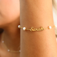 Gepersonaliseerde Fijne Parel Naam Armband
