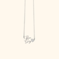 Gepersonaliseerde Twee Namen Hart Ketting
