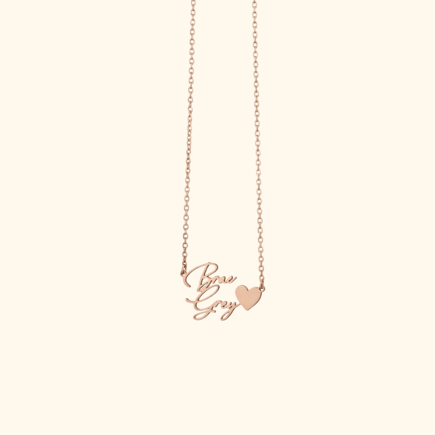 Gepersonaliseerde Twee Namen Hart Ketting