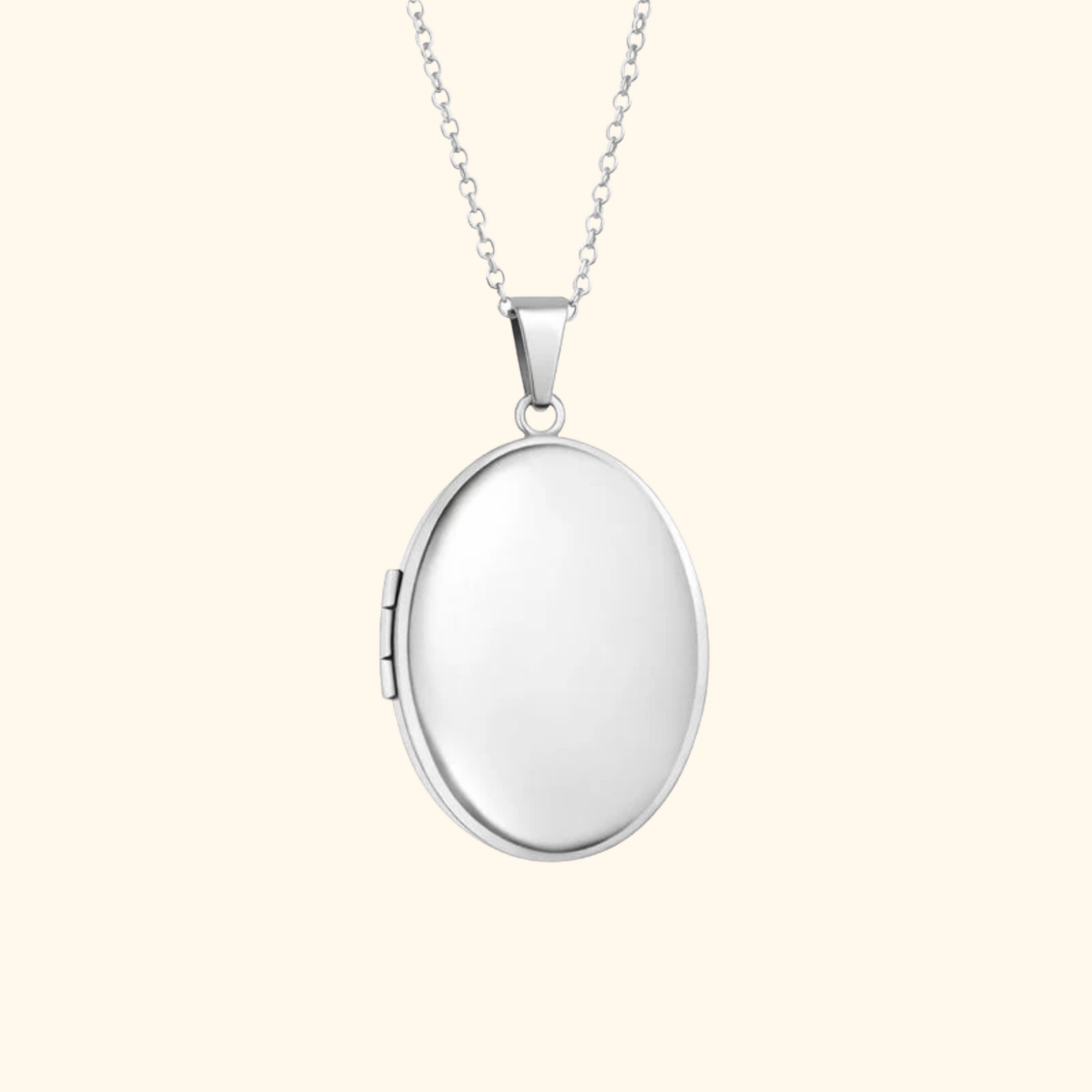 Gepersonaliseerde Gegraveerde Ovale Foto Ketting