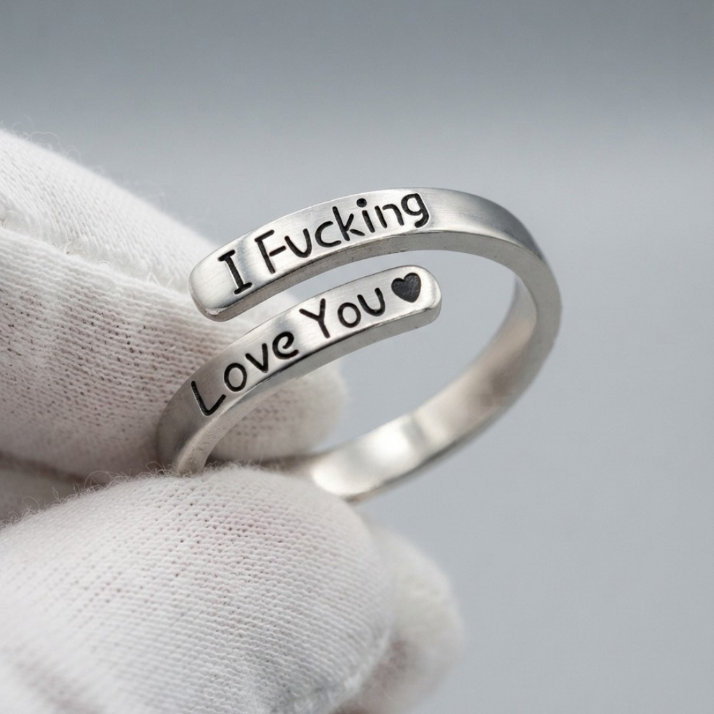 “I F*cking Love You” Verstelbare Ring