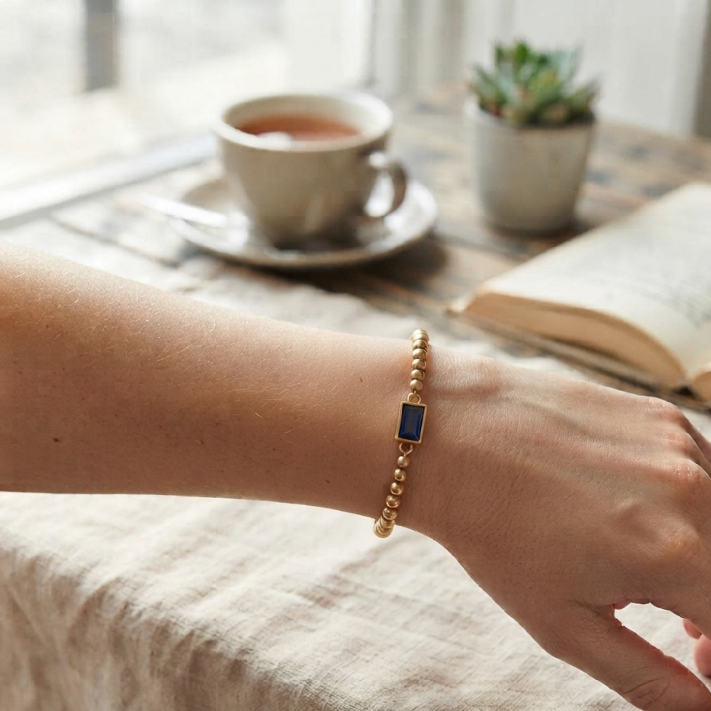 Persoonlijke Geboortesteen Kralen Armband