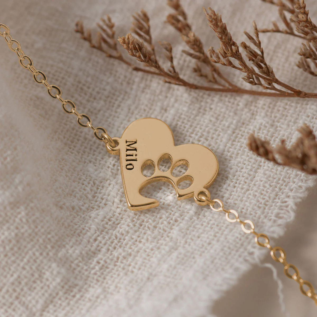 Gepersonaliseerde Pootafdruk Naam Armband