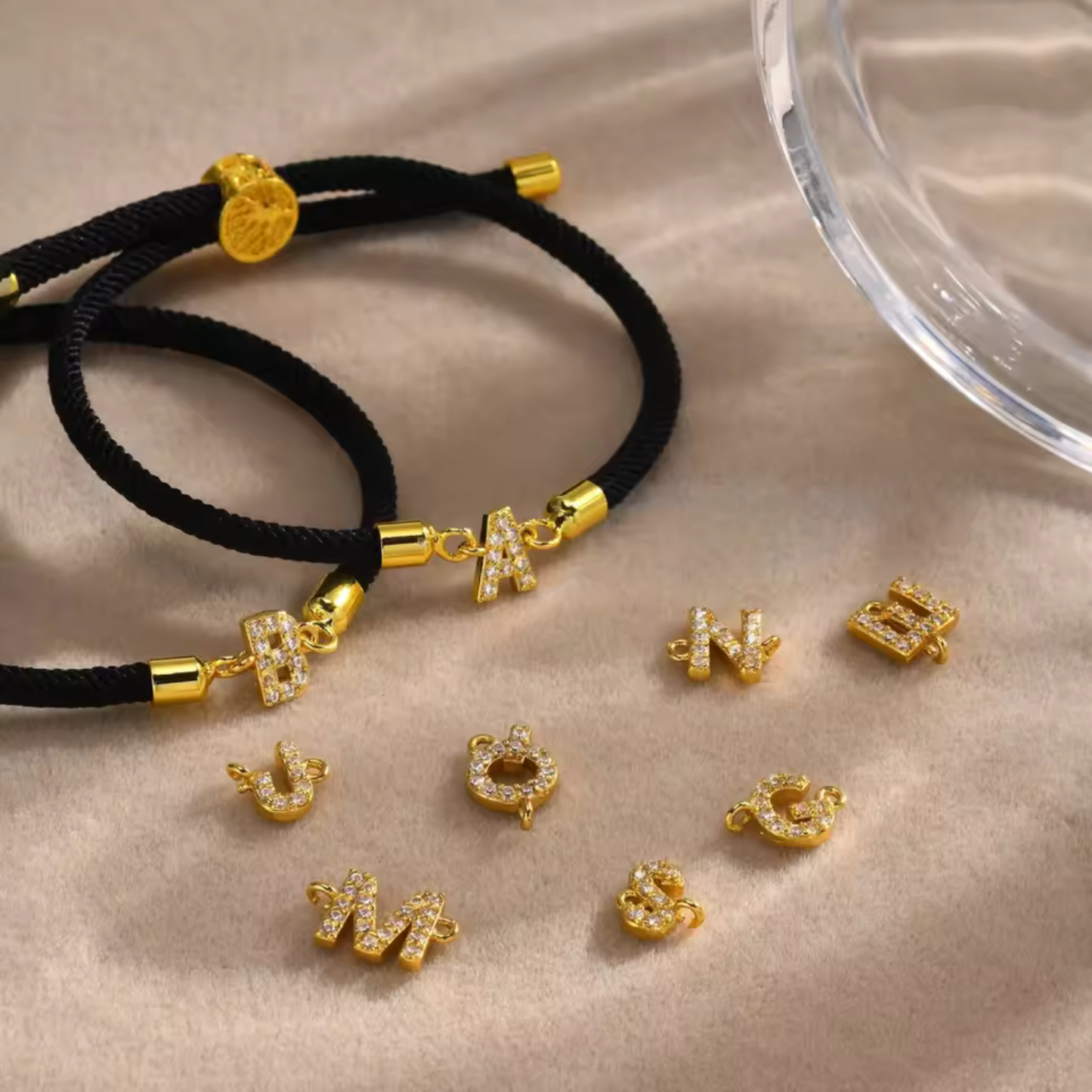 Elegante Initialen Bedel Armband