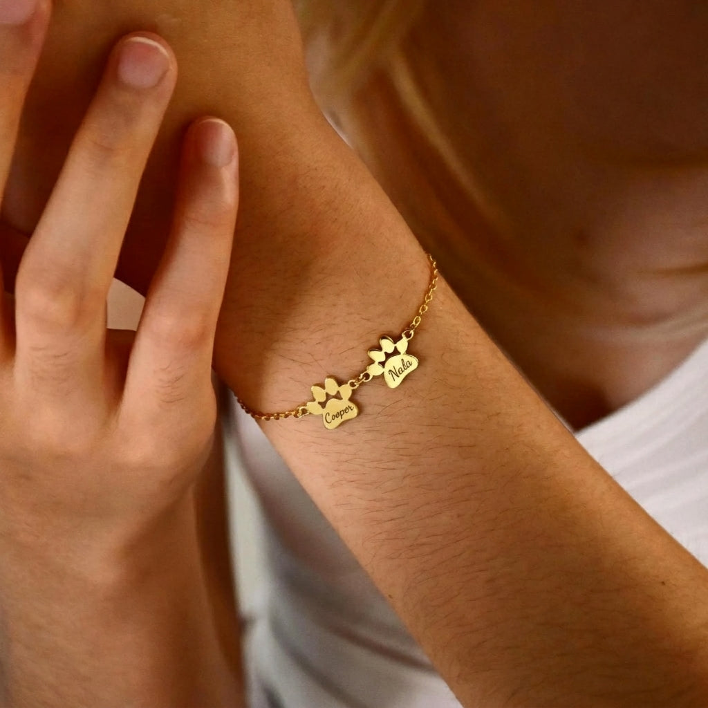 Gepersonaliseerde Naam Pootafdruk Armband