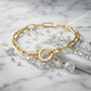 Elegante Paperclip Schakel Armband