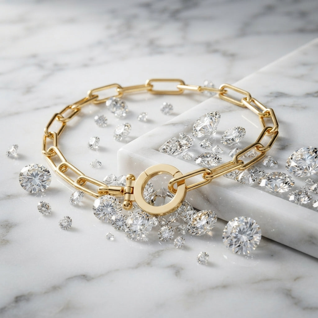 Elegante Paperclip Schakel Armband