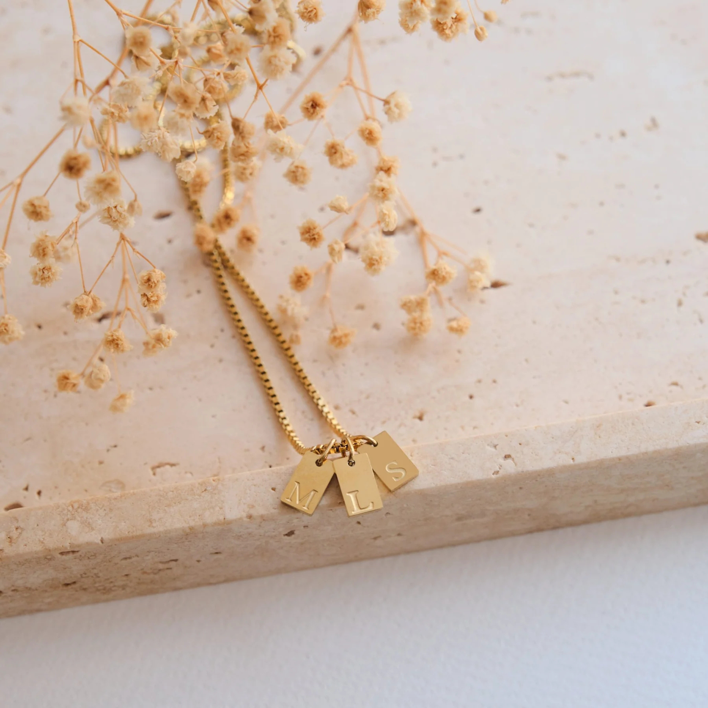 Gepersonaliseerde Initiaal Tag Ketting