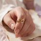 Gepersonaliseerde Geboortesteen Naam Ring
