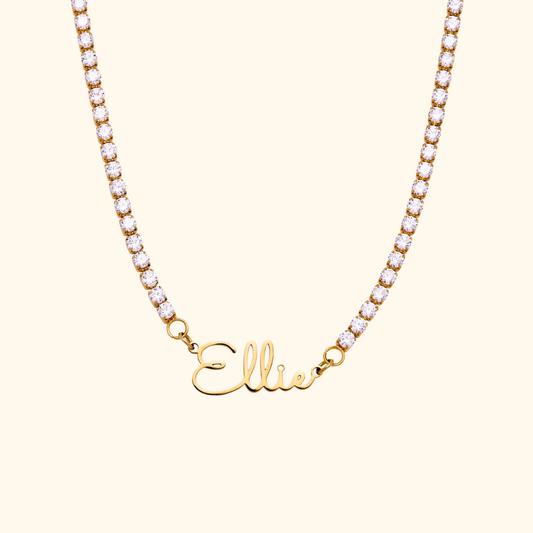 Gepersonaliseerde Handtekening Naam Ketting
