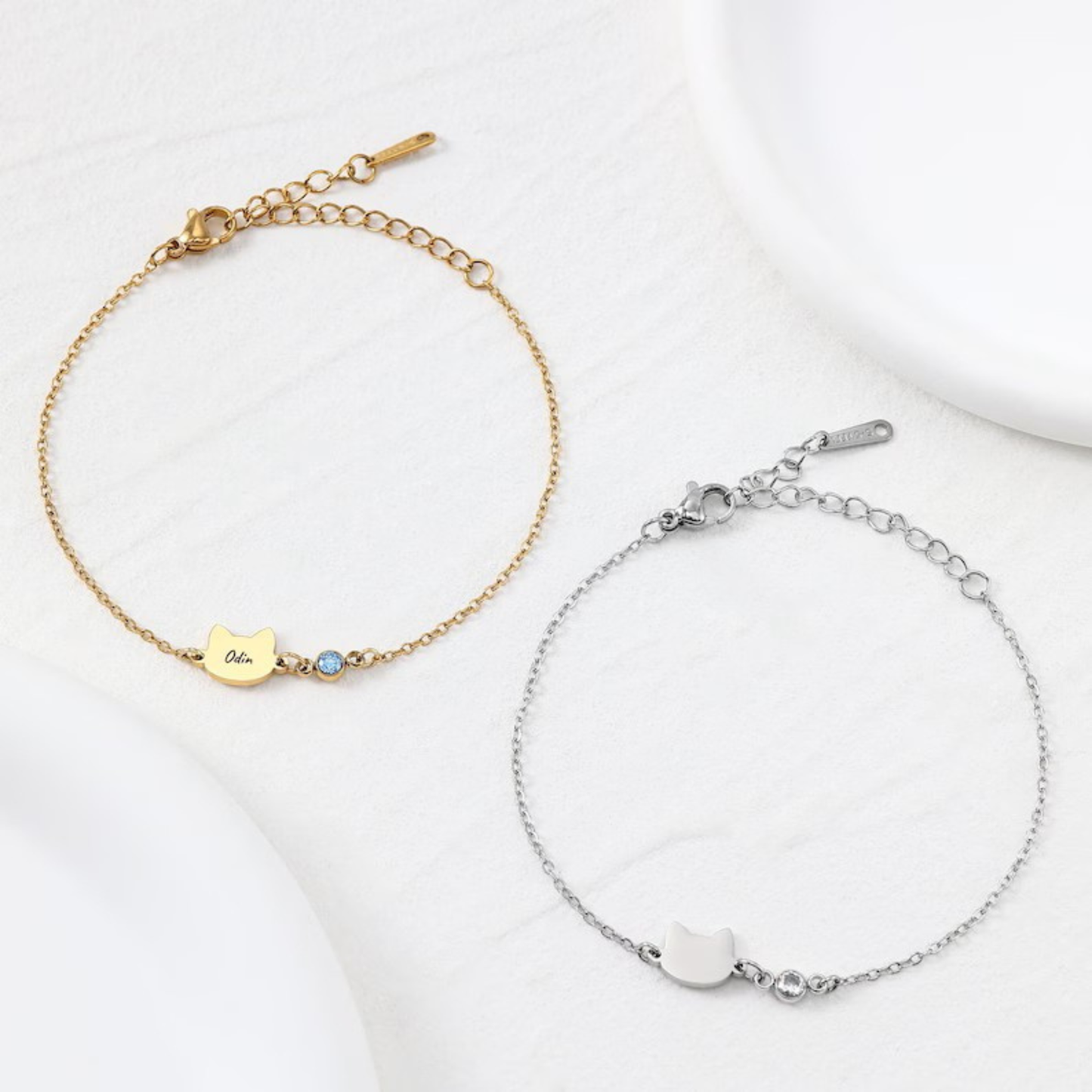 Gepersonaliseerde Katten Naam Armband