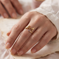 Gepersonaliseerde Geboortesteen Naam Ring