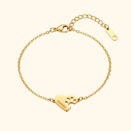 Gepersonaliseerde Pootafdruk Naam Armband