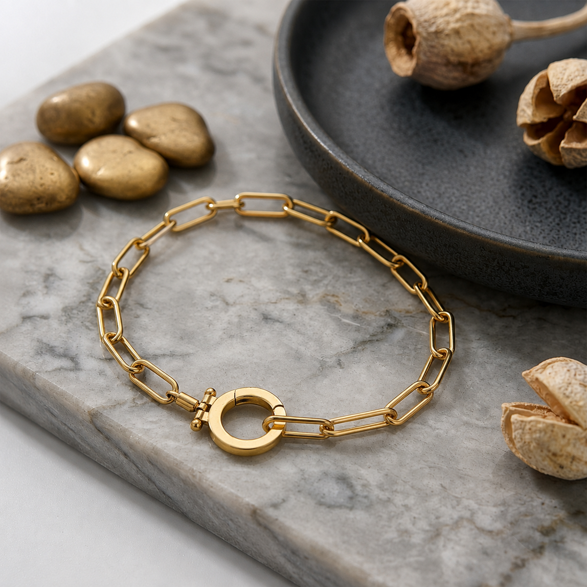 Elegante Paperclip Schakel Armband
