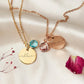 Personalized Birthstone Pendant Necklace