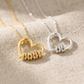 Gepersonaliseerde Hart Gegraveerde Kralen Ketting
