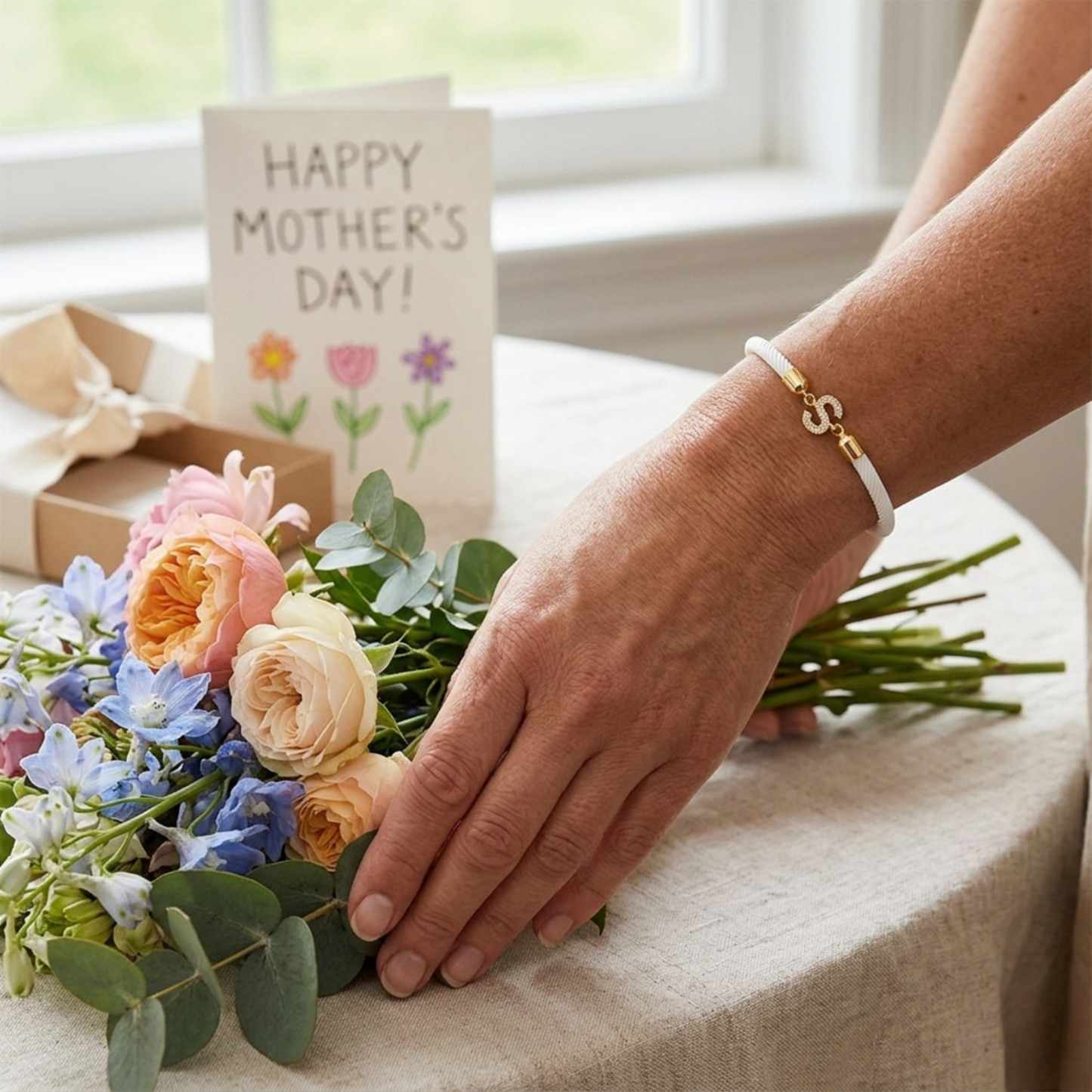 Elegante Initialen Bedel Armband