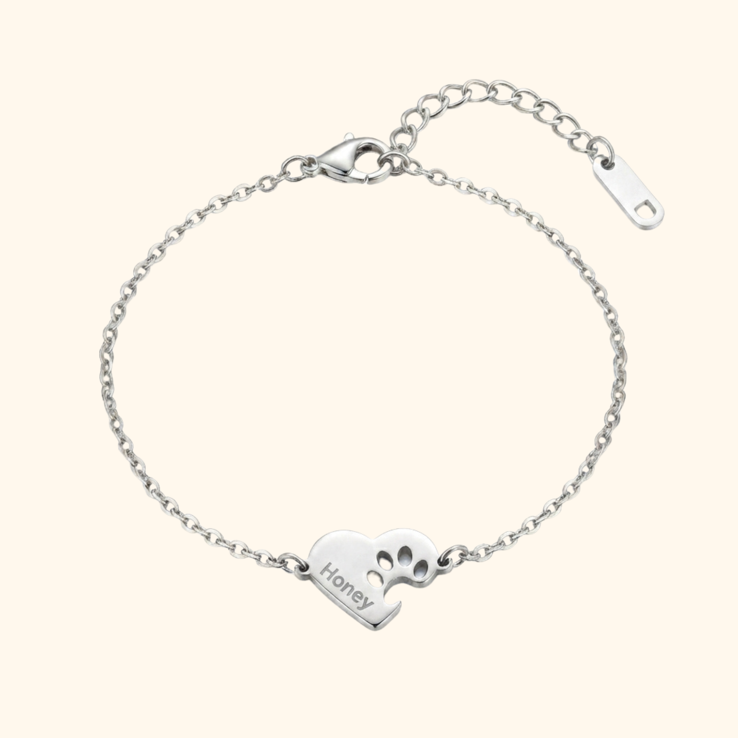 Gepersonaliseerde Pootafdruk Naam Armband