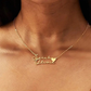 Gepersonaliseerde Twee Namen Hart Ketting
