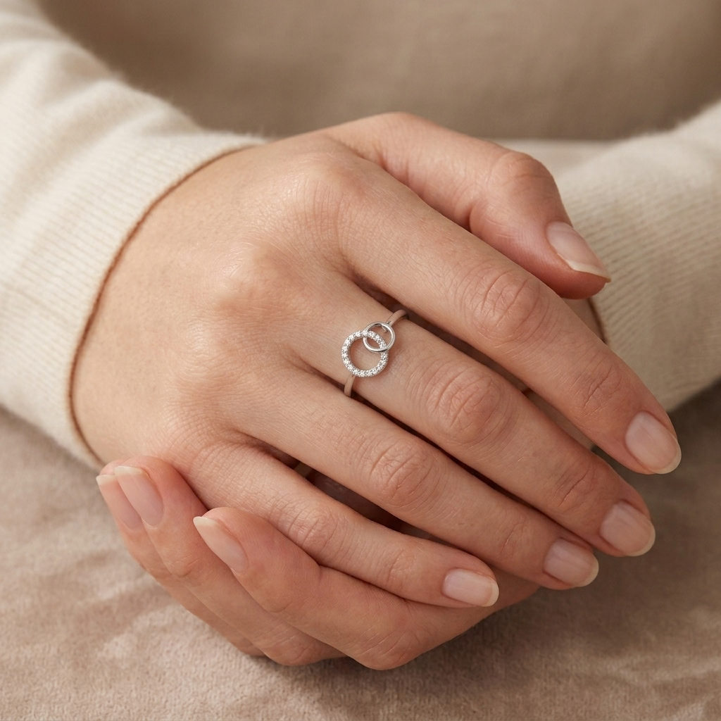 “Grote Zus & Kleine Zus” Verstrengelde Ring