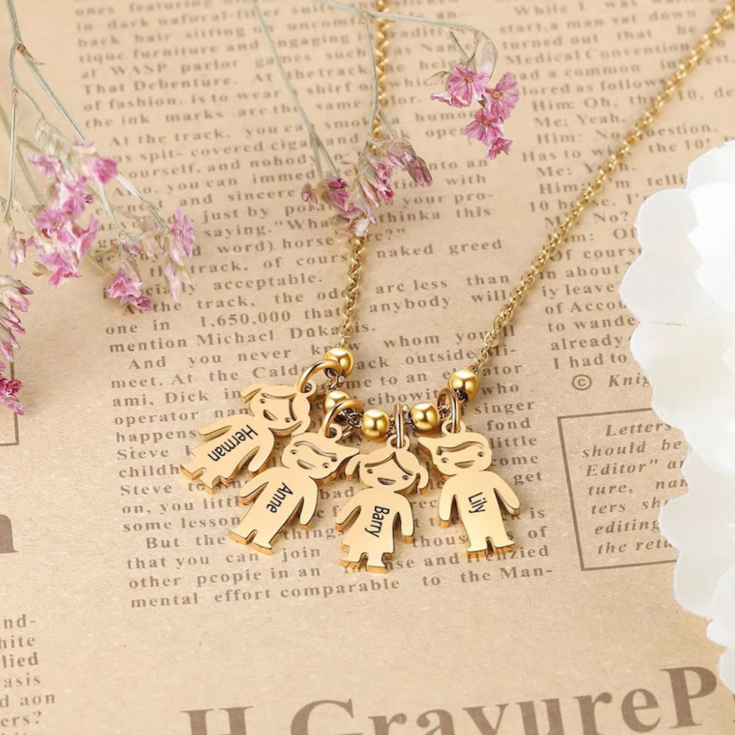 Graveerbare Kinder Bedel Ketting