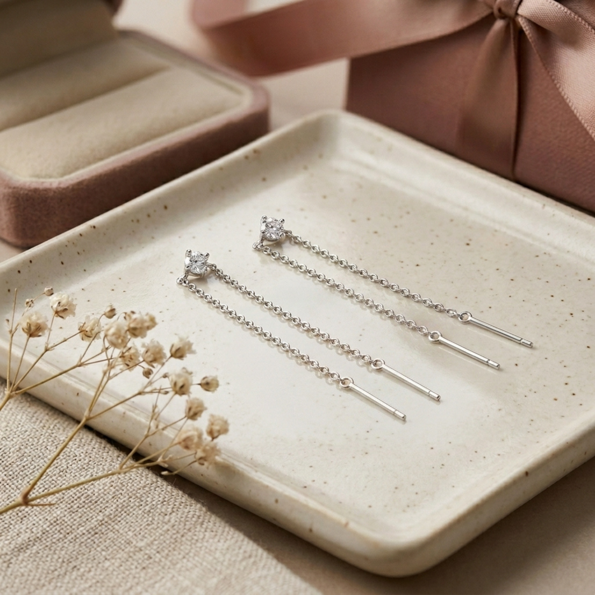 Elegante Threader Schakel Oorbellen