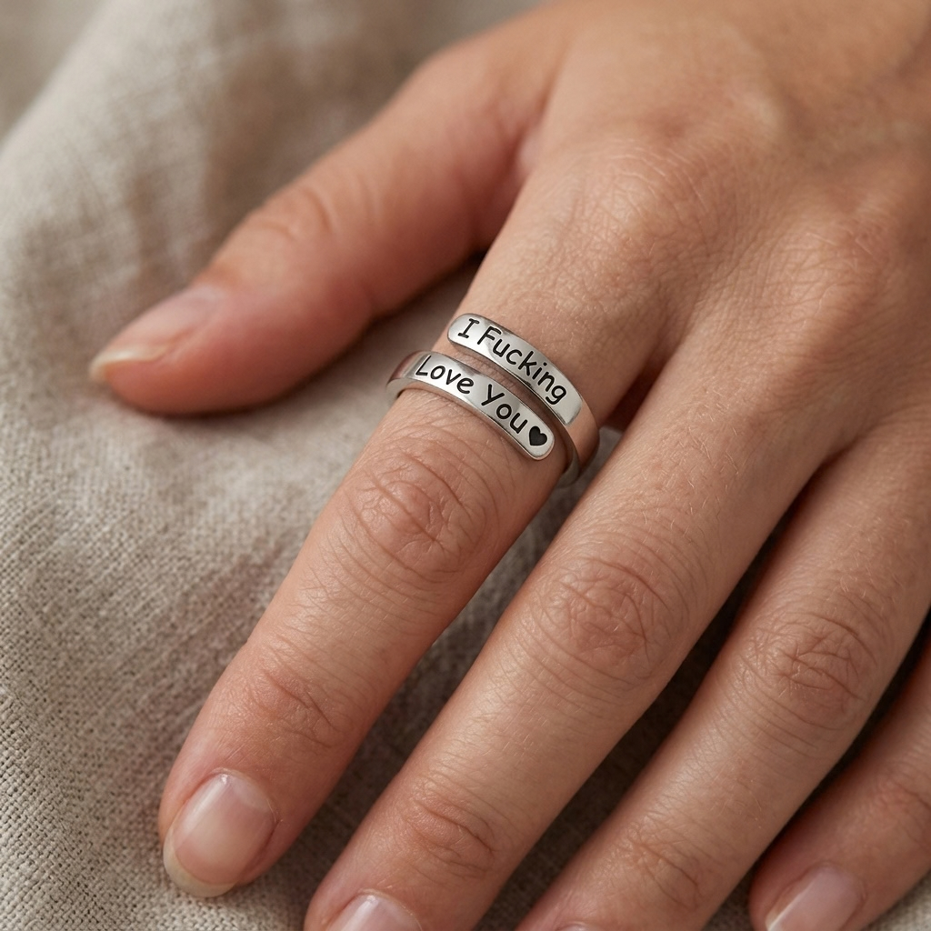 “I F*cking Love You” Verstelbare Ring