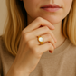 Luna Round Fame Ring
