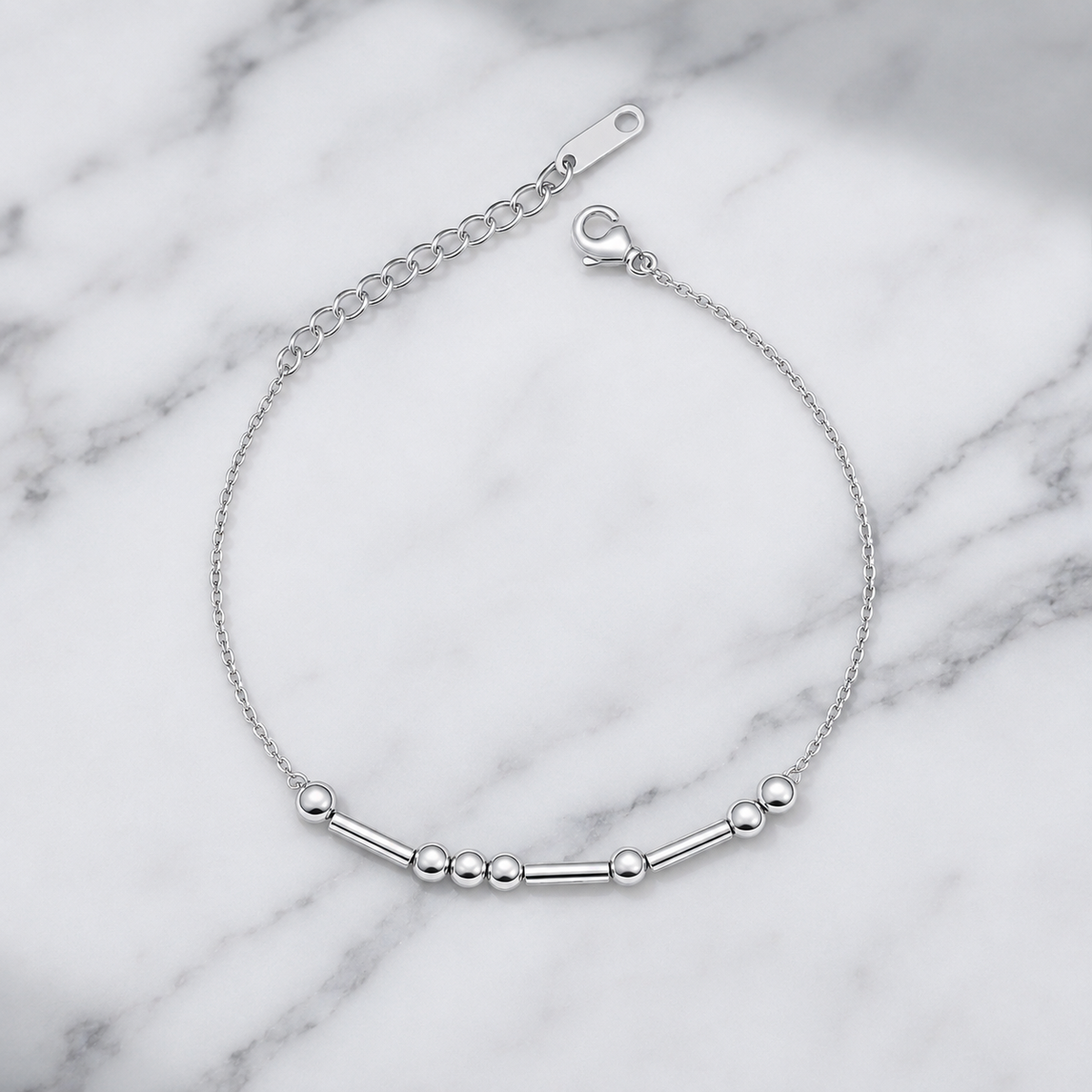 Gepersonaliseerde Morse Code Armband