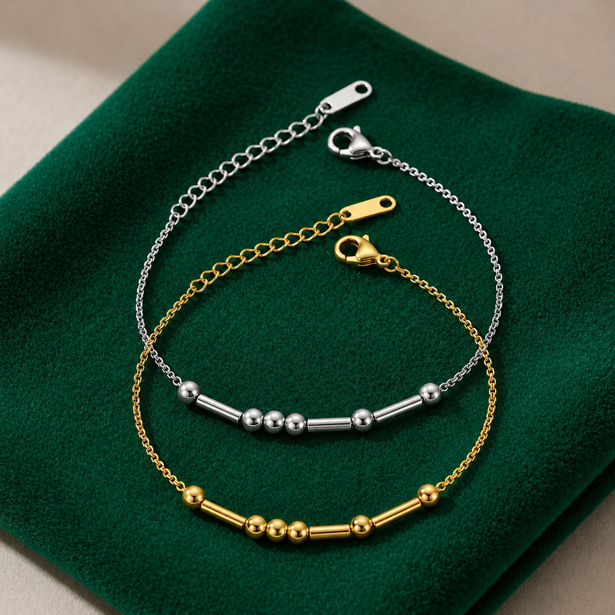 Gepersonaliseerde Morse Code Armband