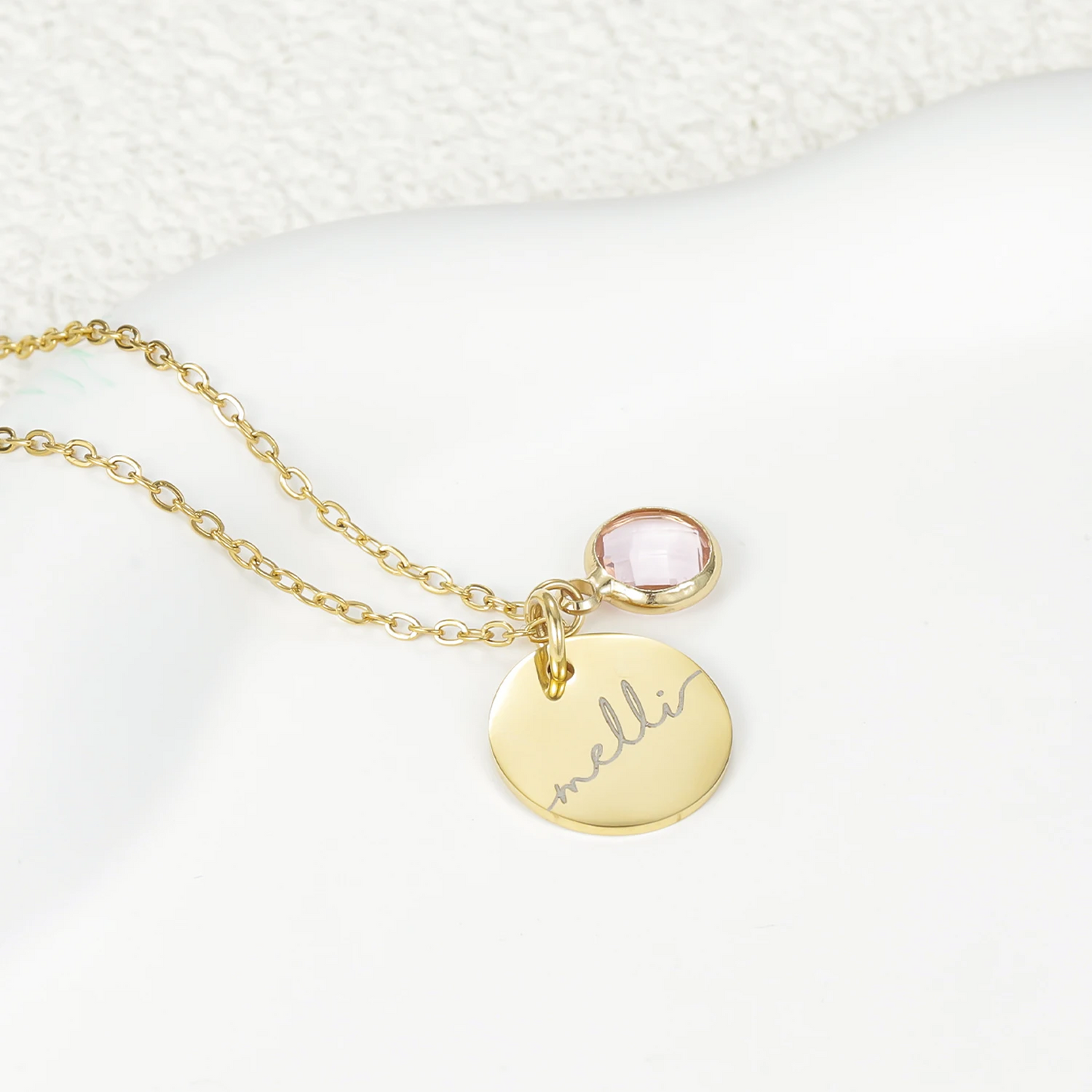 Personalized Birthstone Pendant Necklace