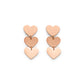 Triple Heart Statement Earrings