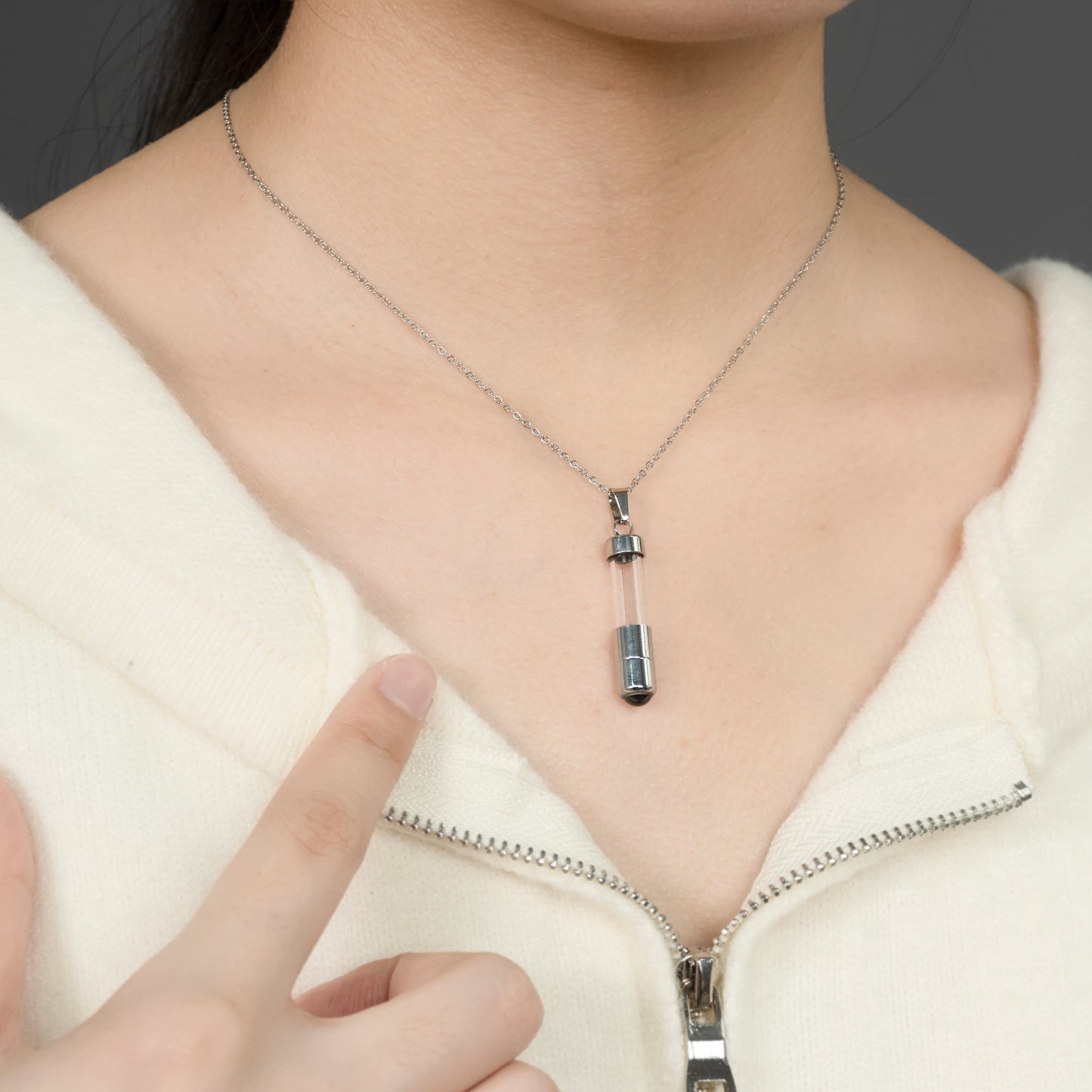 Memory Capsule Projection Necklace for Women