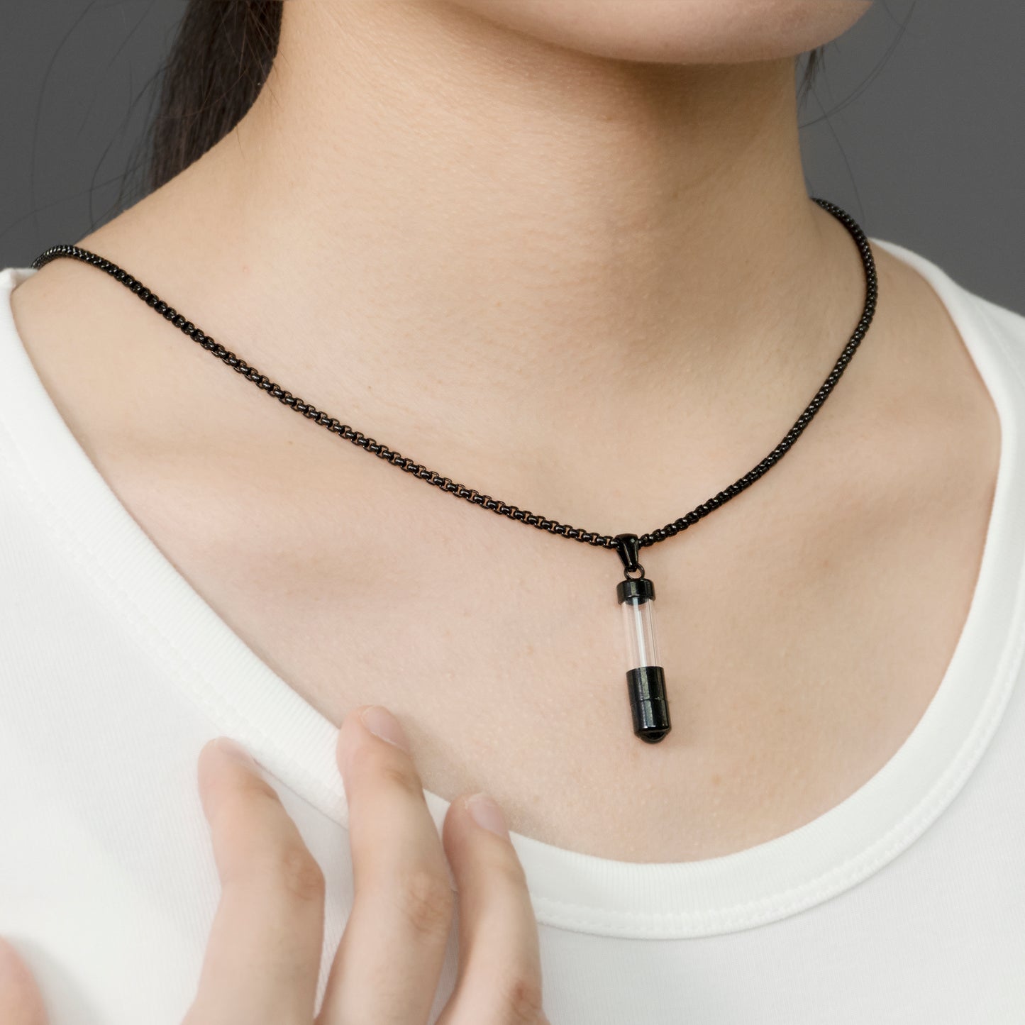 Memory Capsule Projection Necklace for Men