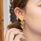 Triple Heart Statement Earrings