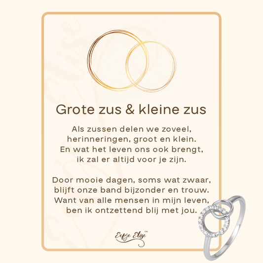 “Grote Zus & Kleine Zus” Verstrengelde Ring