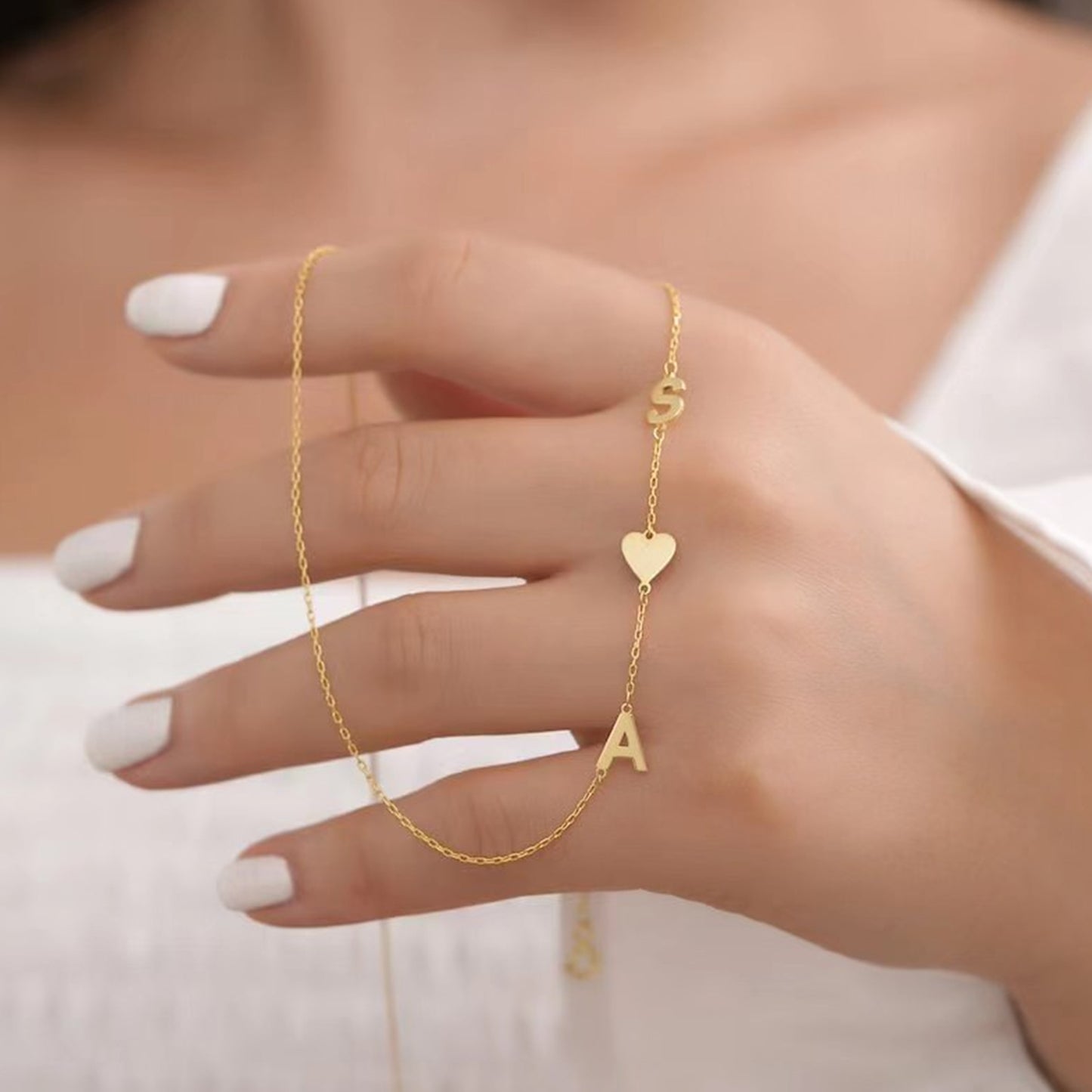 Gepersonaliseerde Letters Initialen Ketting