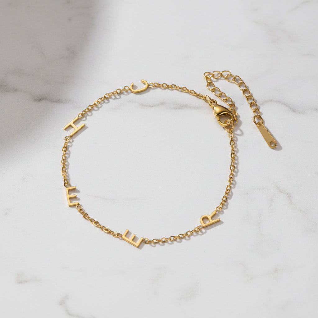 Gepersonaliseerde Initialen Armband