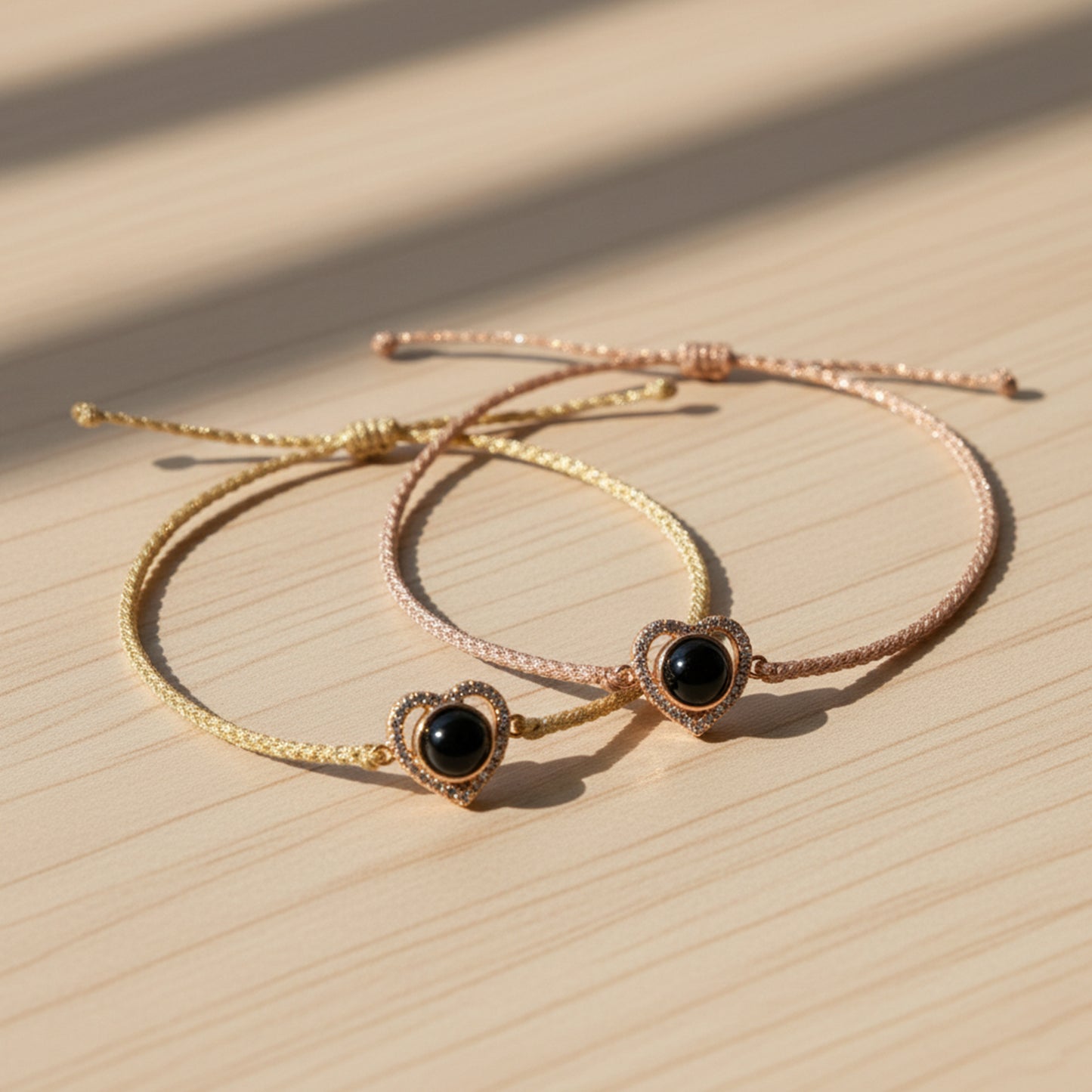 Liefdes Herinnering Hart Foto Armband