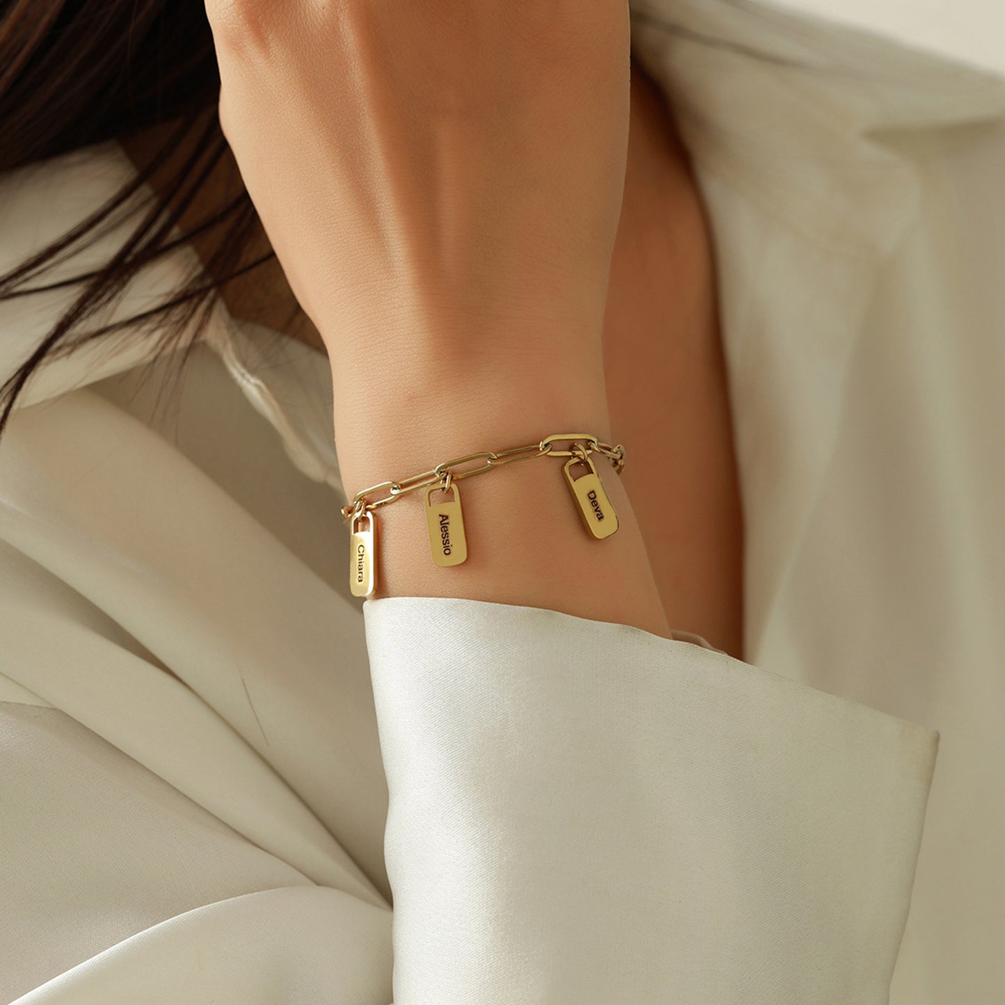 Gepersonaliseerde Naam Bedel Armband