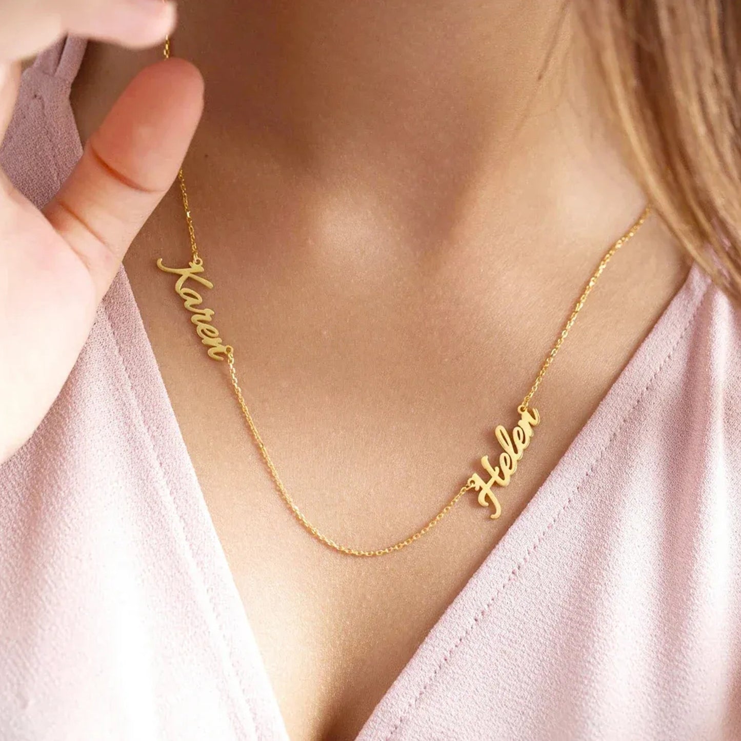 Gepersonaliseerde Multi Naam Ketting