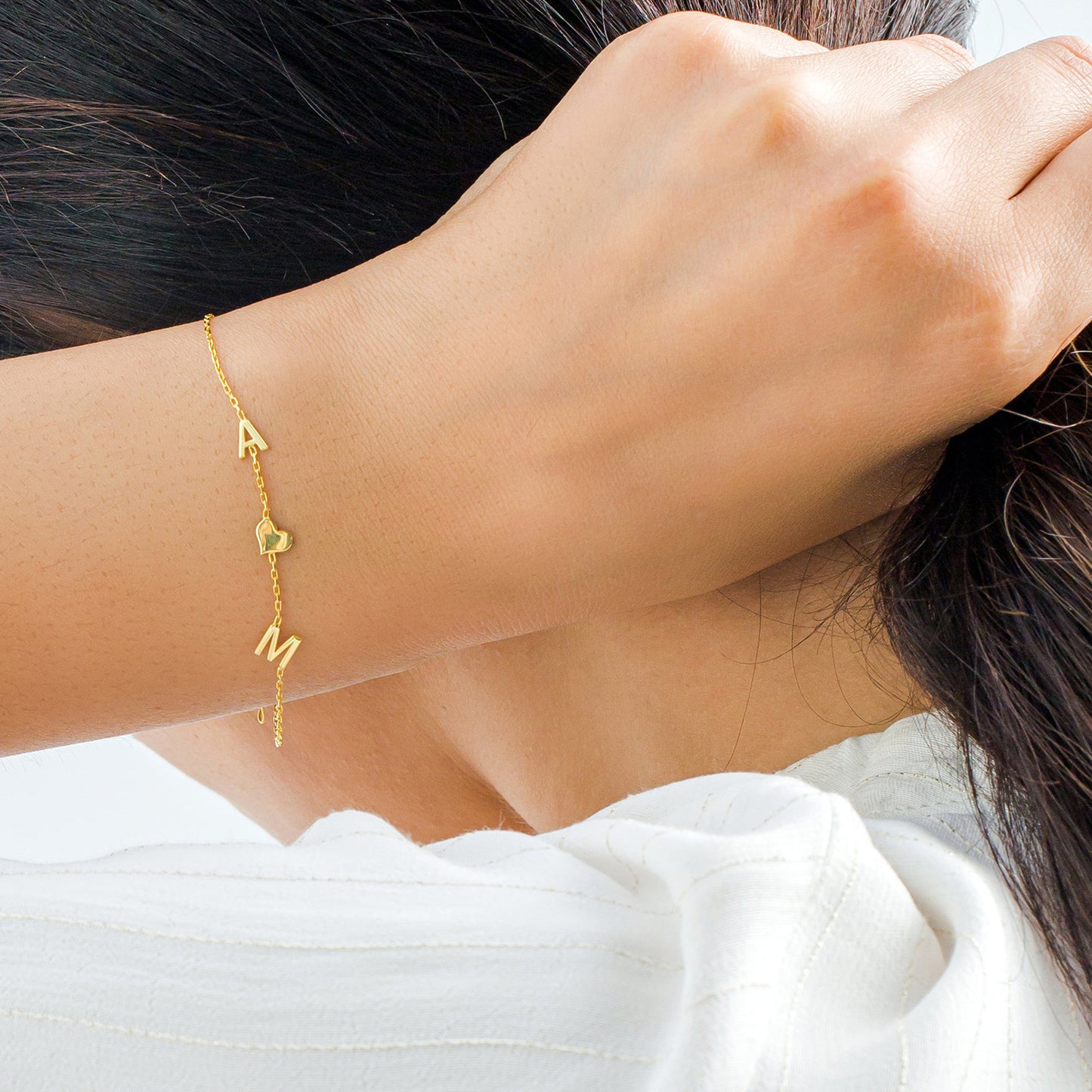 Gepersonaliseerde Initialen Armband