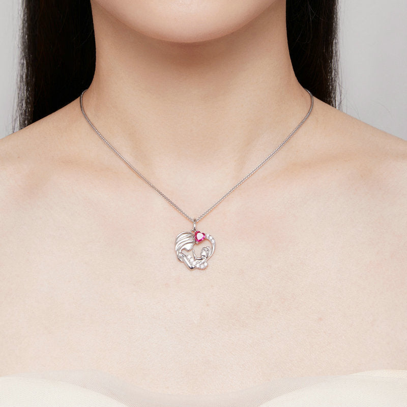 Mother's Hug Heart Necklace