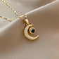 Half Moon Photo Projection Necklace