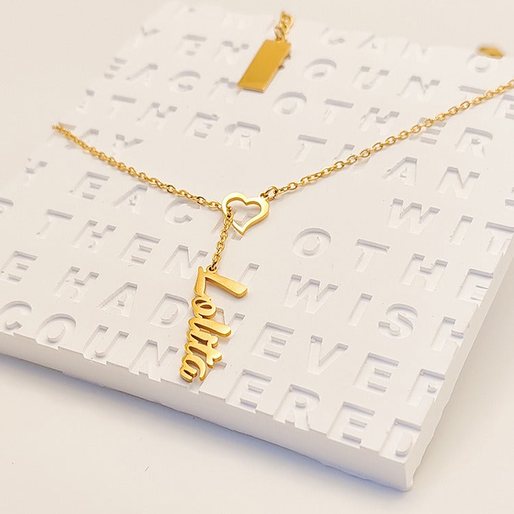 Gepersonaliseerde Modieuze Naam Ketting