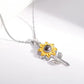 Sunflower Photo Projection Necklace