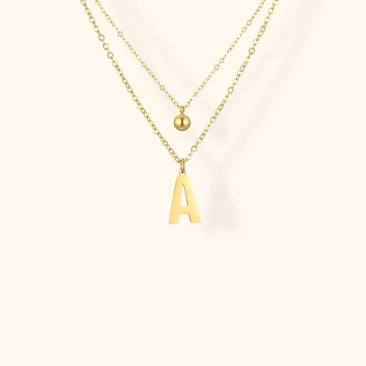 Letter Gelaagde Ketting